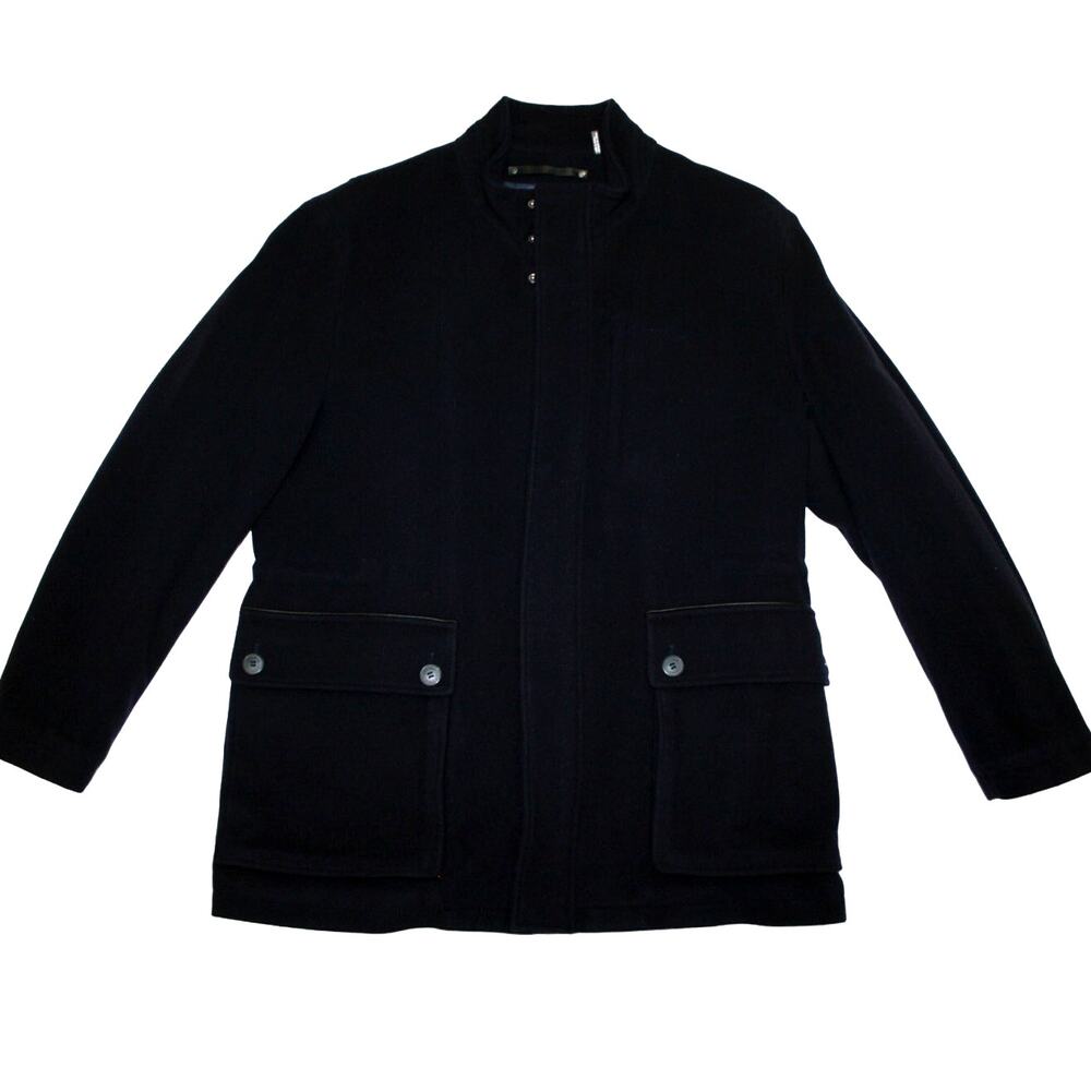 COLE HAAN Men's Wool Jacket Size XL Navy